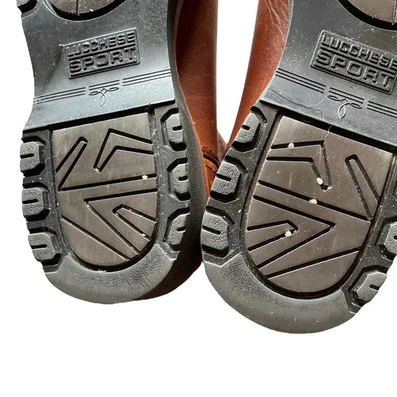 Lucchese Sport Vintage Roper Boots Brown Men’s 9.5 EE Leather Cowboy Western - Picture 11 of 13